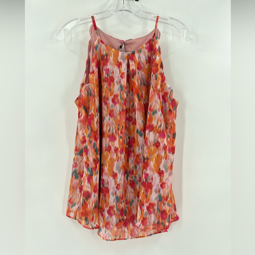 fortune + ivy cyndee scallop halter top new large New